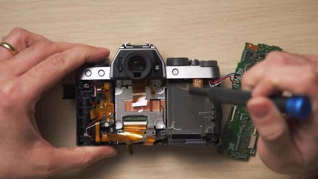 Digital camera, check inside a point and view digital camera