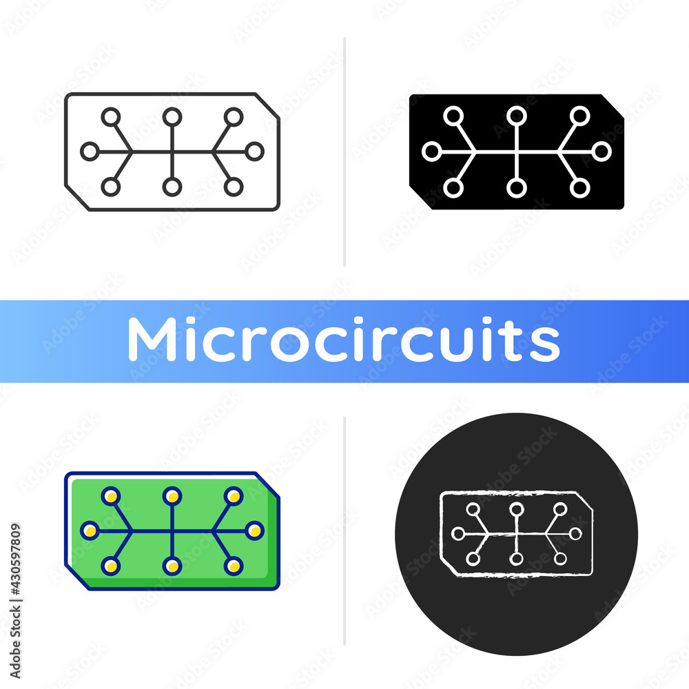 Aufkleber electrical computer parts icon. parts in electronic system used to affect electrons or their associa