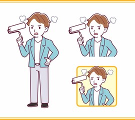 Young man with brown hair