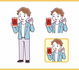 Young man with brown hair