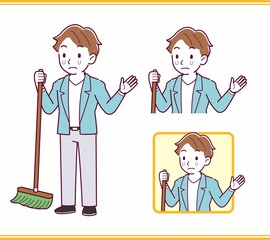 Young man with brown hair