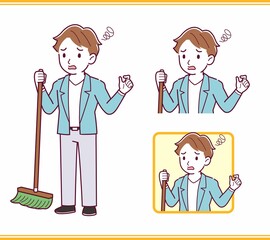 Young man with brown hair