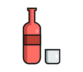 Wine bottle icon