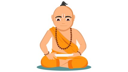 Monk vector Illustrator