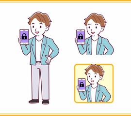 Young man with brown hair