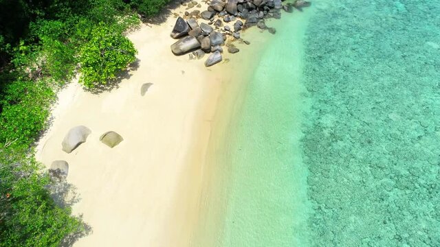 Beautiful island aerial view in Thailand