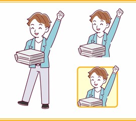 Young man with brown hair