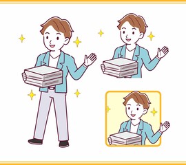 Young man with brown hair