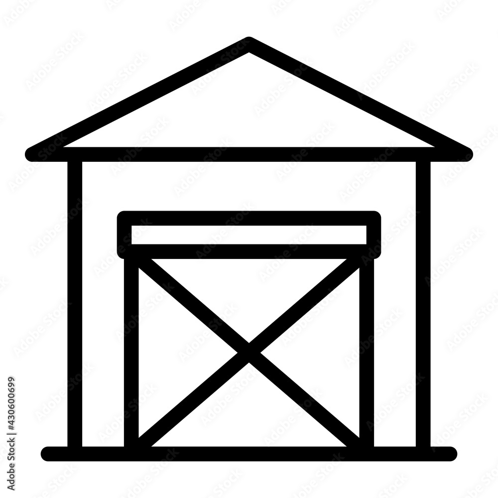 Poster ranch bar icon. outline ranch bar vector icon for web design isolated on white background