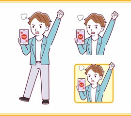 Young man with brown hair