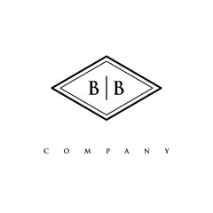 initial BB logo design vector