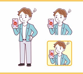 Young man with brown hair