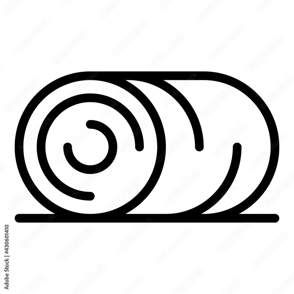 Poster farm field roll icon. outline farm field roll vector icon for web design isolated on white backgroun