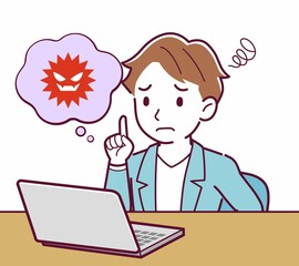 Young man with brown hair