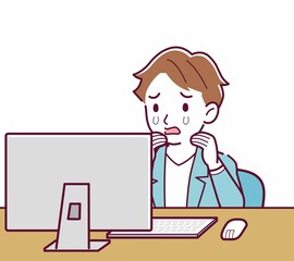 Young man with brown hair