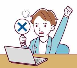 Young man with brown hair