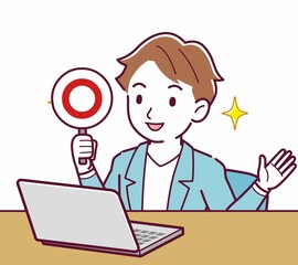 Young man with brown hair