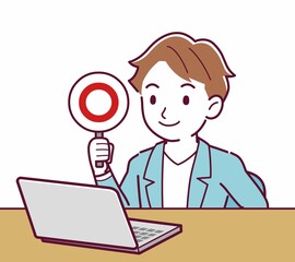 Young man with brown hair