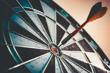 Bullseye is a target of business. Dart is an opportunity and Dartboard is the target and goal. So...