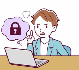 Young man with brown hair