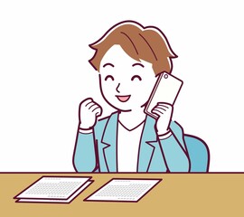 Young man with brown hair