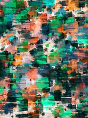  Old grunge effect texture background illustration. Colorful oil paint background wall. Digital art illustration
