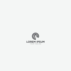 Obraz premium simple unicorn logo horse circle
