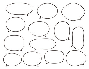 ふきだしのセット　見出し　