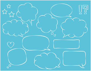 ふきだしのセット　見出し　