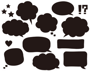 ふきだしのセット　見出し　