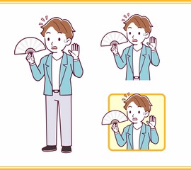 Young man with brown hair