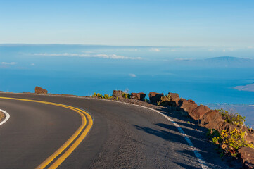 Mountain Road in Haleakala,Maui,Hawaii