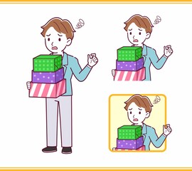 Young man with brown hair