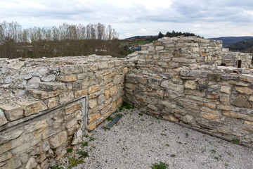 Fototapeta na wymiar Ruins of Fortress Kaleto at town of Mezdra, Bulgaria