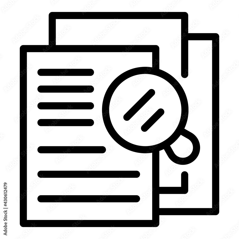 Poster documents market studies icon. outline documents market studies vector icon for web design isolated 