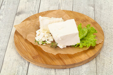 Greek traditional Feta soft cheese