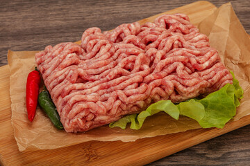 Raw Minced pork meat for cooking
