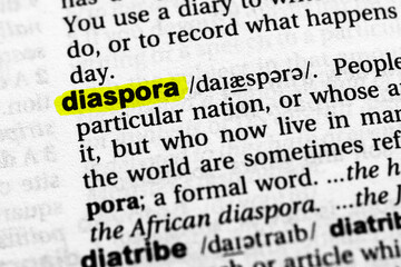 Highlighted word diaspora concept and meaning