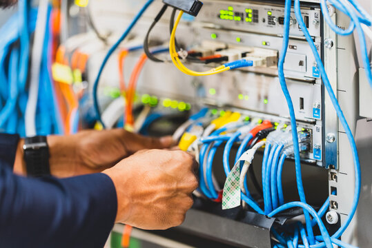 The system administrator is checking network server