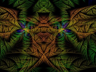 Imaginatory fractal background generated Image