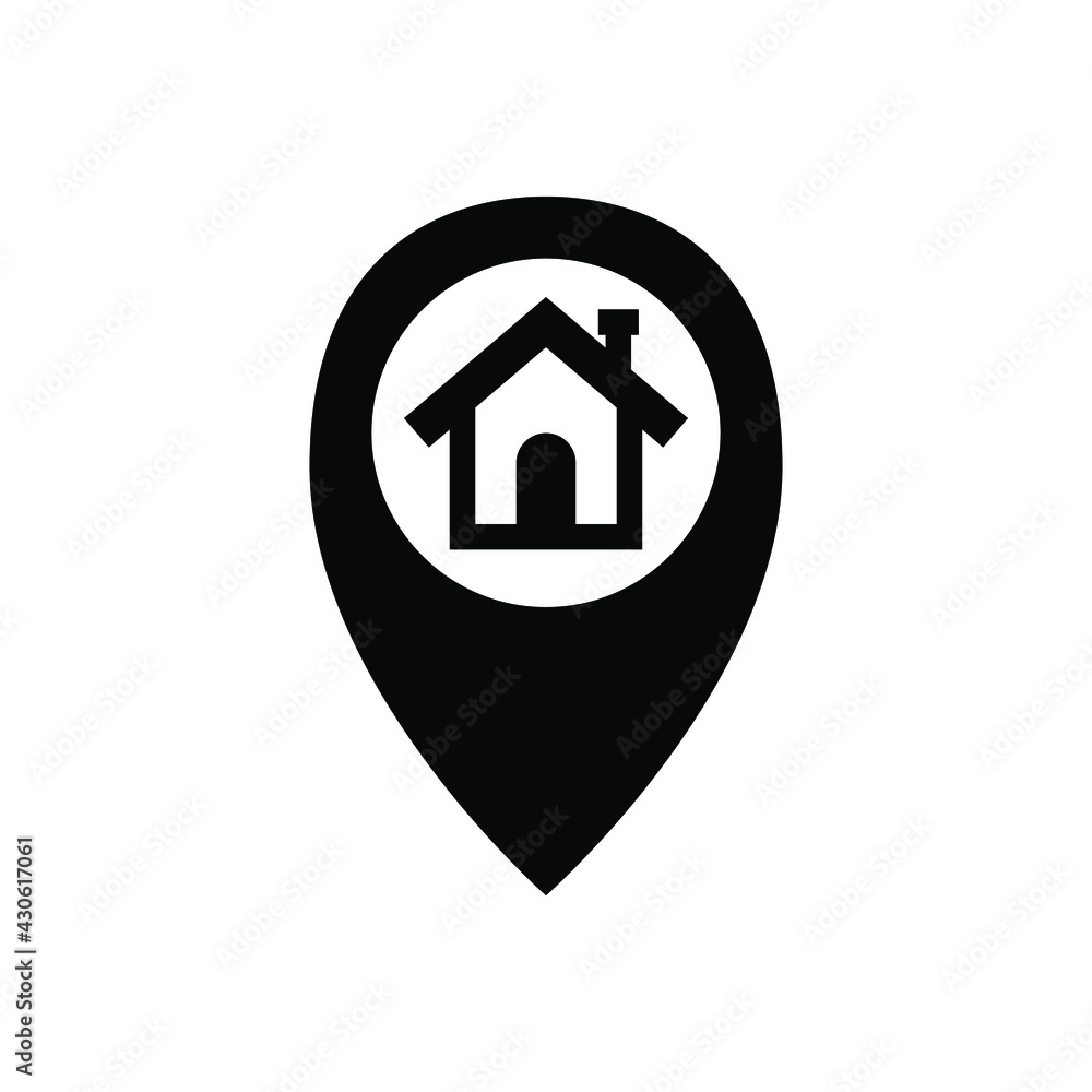 Poster house location icon