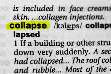 Highlighted word collapse concept and meaning