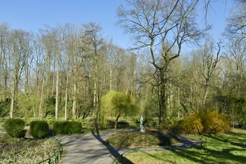 L'aménagement paysagère du parc Josaphat à Schaerbeek au début du printemps 