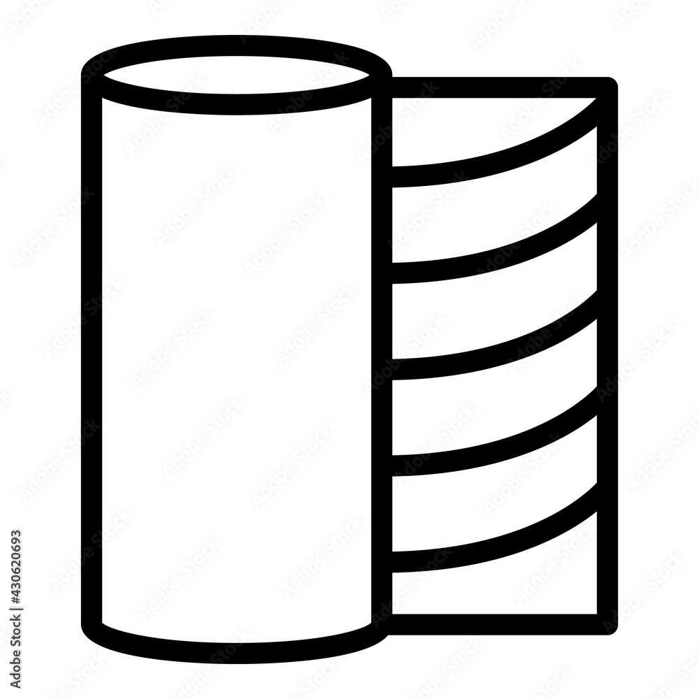 Poster printing roll icon. outline printing roll vector icon for web design isolated on white background