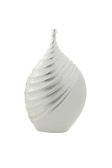 Naklejka premium Silver modern vase isolated on white background