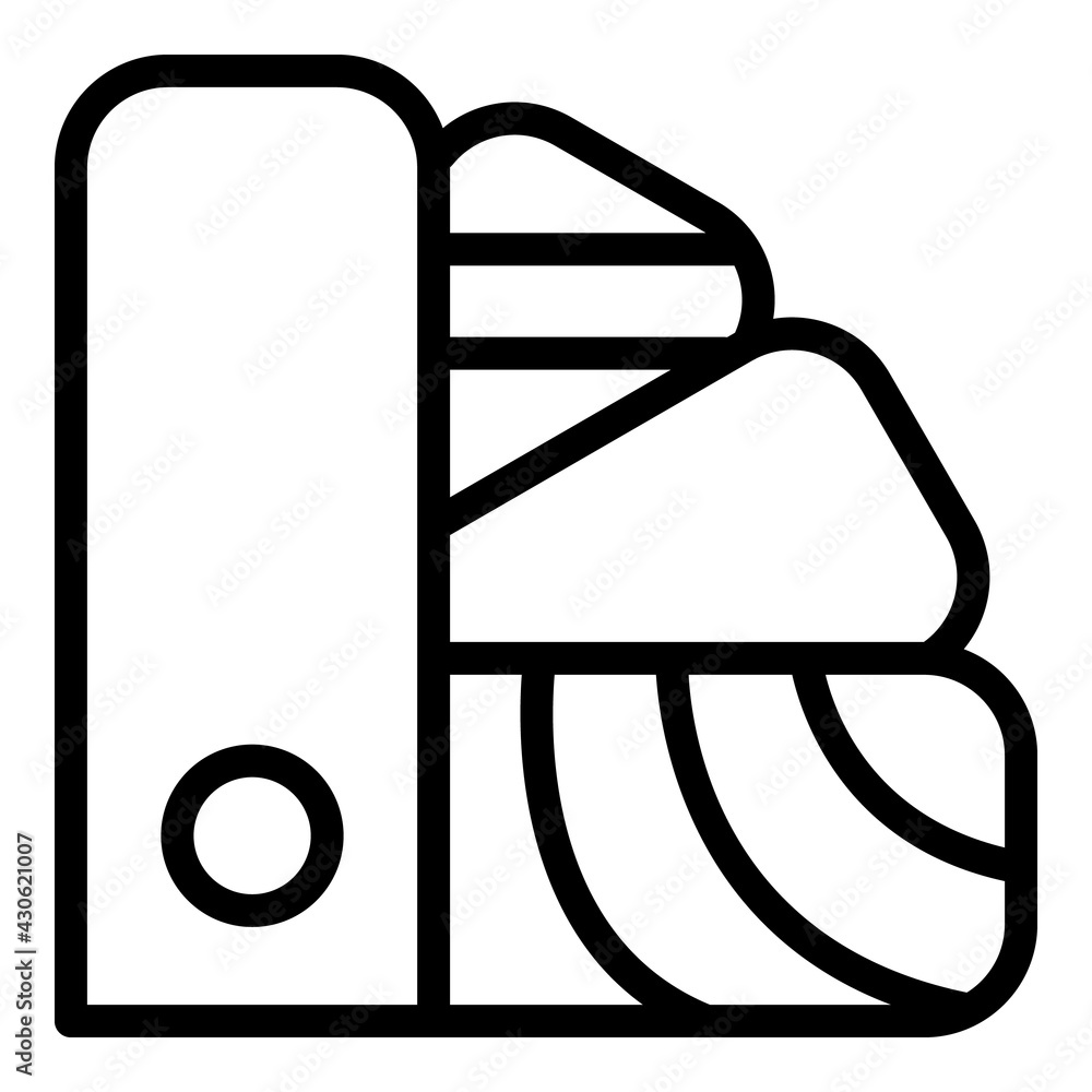 Poster printer palette icon. outline printer palette vector icon for web design isolated on white backgroun