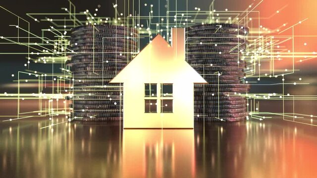 Abstract background of the price of real estate