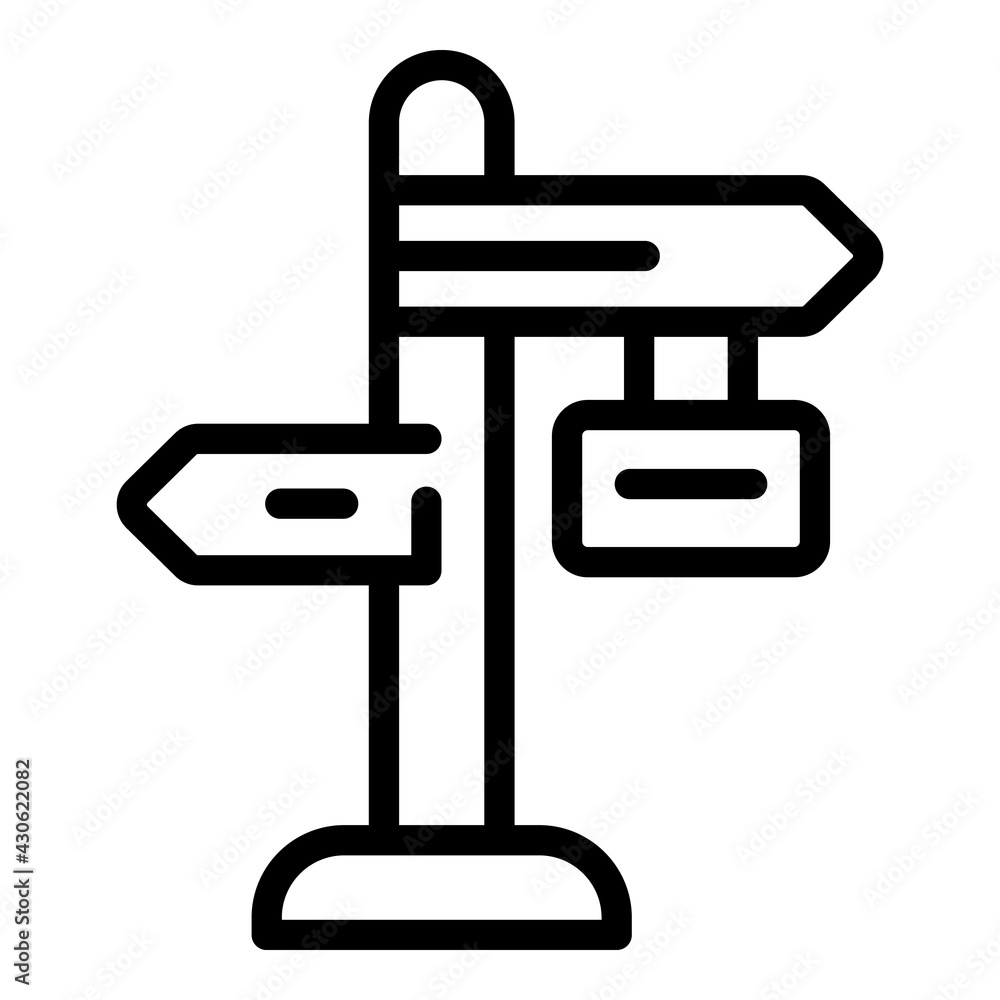 Poster scouting indicator icon. outline scouting indicator vector icon for web design isolated on white bac