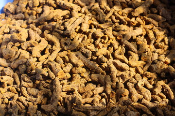 The beautiful and fresh yellow spice.