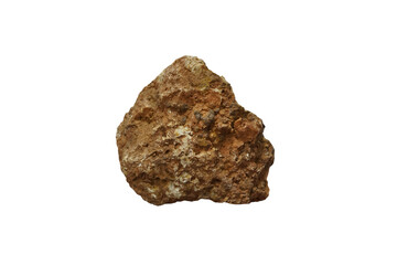 barite or barytes mineral stone isolated on white background.